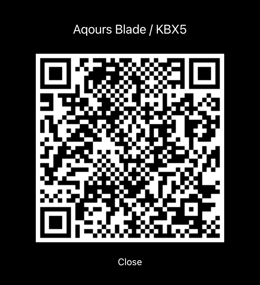 Aqours Penlight QR Code for KBx10V