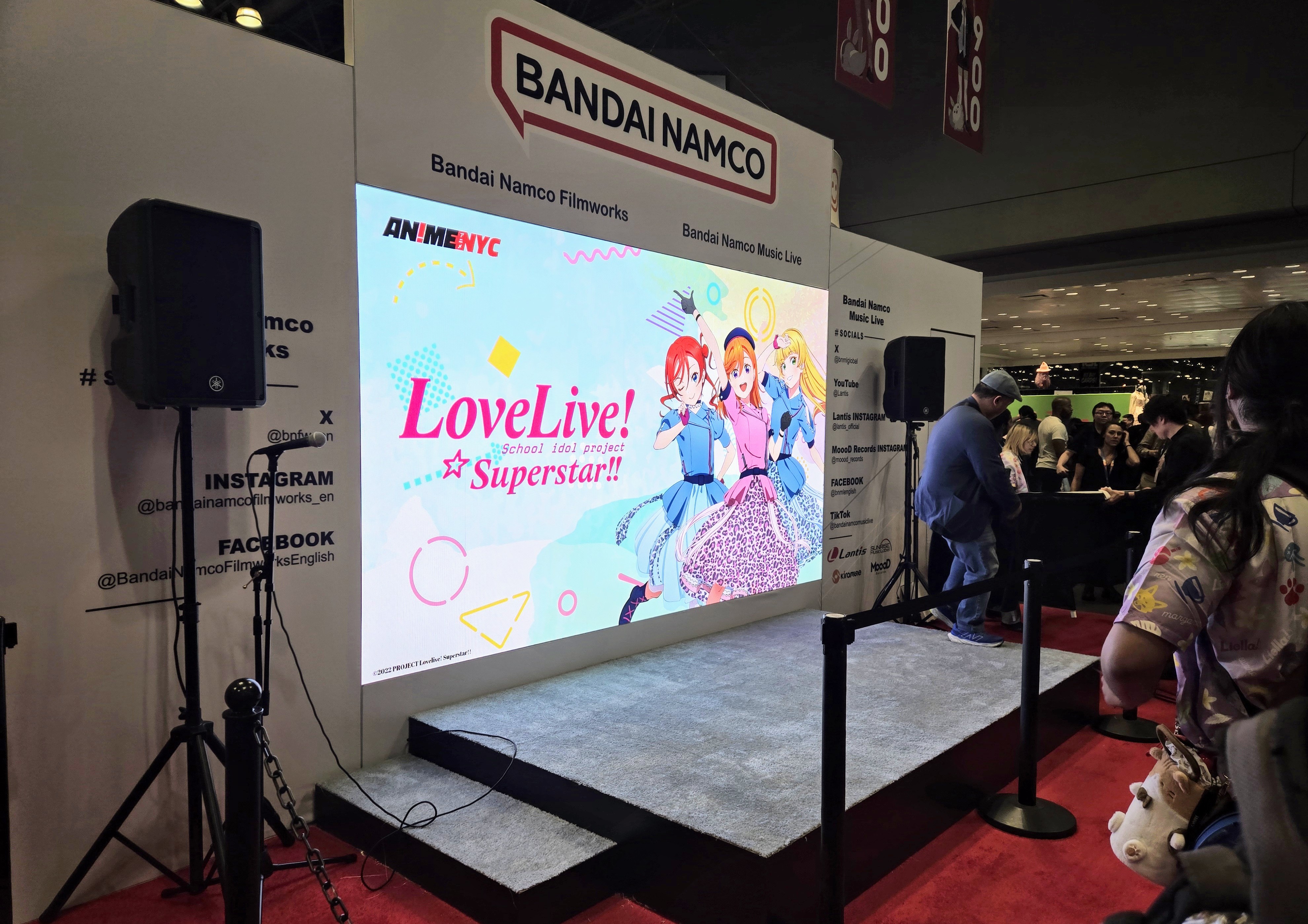 Bandai Namco Filmworks' Booth Stage